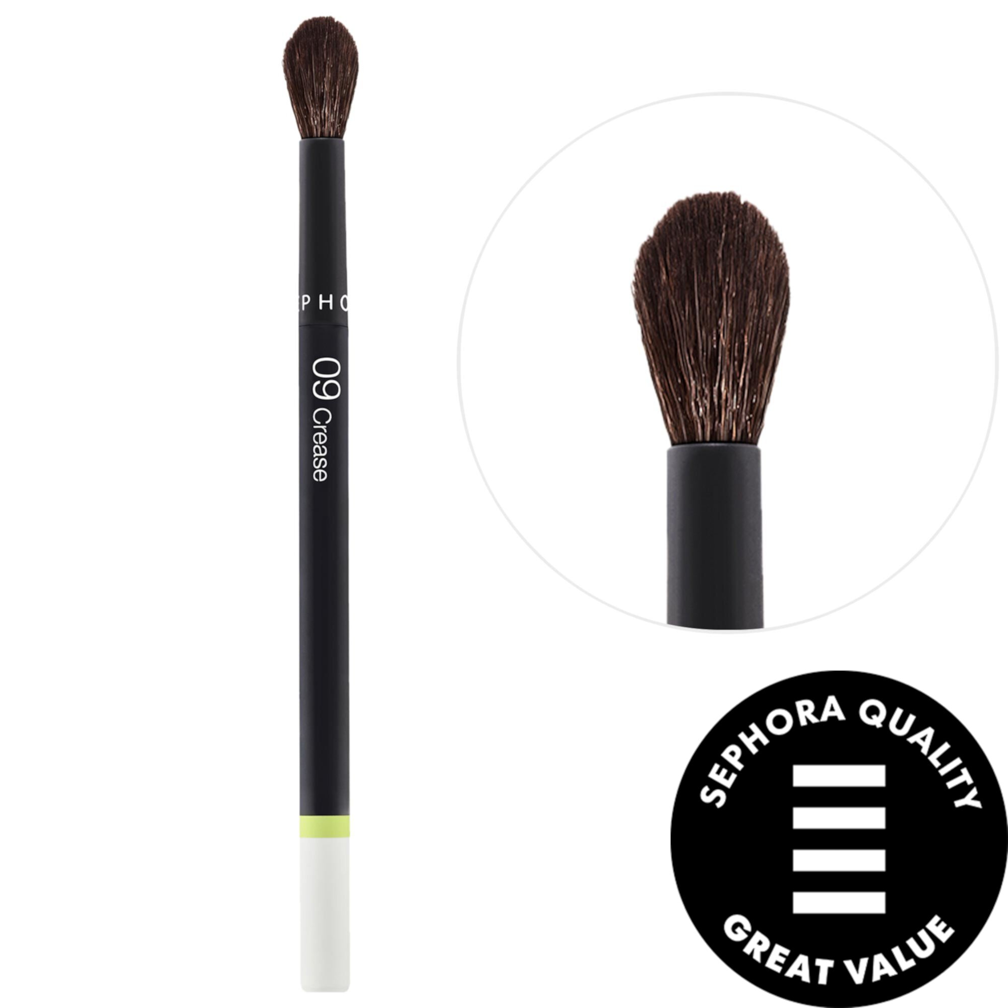 Кисть для макияжа Essential 09 Crease, синтетические волокна, средняя степень покрытия Sephora Collection