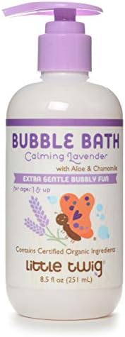 Little Twig Bubble Bath, Baby Bath Essential with Natural Plant Derived Formula, Vegan, Gluten-Free, Paraben-Free, Berry Pomegranate Scent, 8.5 fl. oz. Little Twig