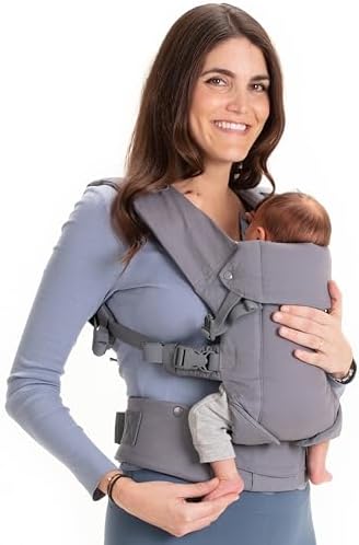 Beco Baby Carrier Gemini Newborn to Toddler-Front, Back and Hip Seat Carrier,Baby Carrier Backpack & Baby Front Carrier with Adjustable Seat,Ergonomic Baby Holder 7-35lbs (Grey) Beco