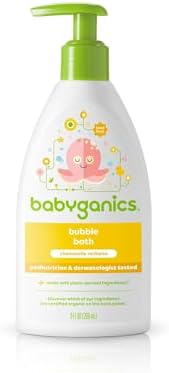 BabyGanics, Bubble Bath, Chamomile Verbena, 9 fl oz (266 ml) Babyganics