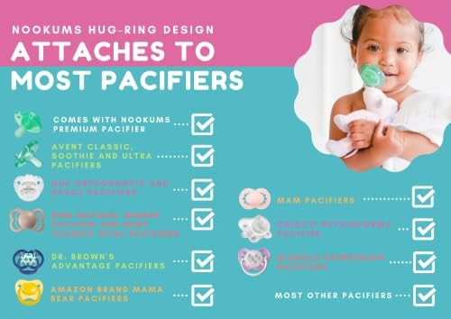 Nookums Paci-Plushies Buddies - Retriever Pacifier Holder - Adapts to Name Brand Pacifiers, Suitable for All Ages, Plush Toy includes Detachable Pacifier Nookums