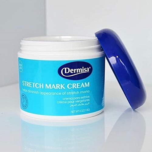 Dermisa Stretch Mark Cream | With Cocoa Butter, Vitamin E, Collagen & Elastin | 4 OZ | Pack of 2 Dermisa