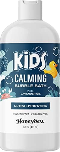 Lavender Bubble Bath for Kids with Aloe - Sudsy Bubble Bath with Aromatherapy Essential Oils for Relaxing and Lavender Oil Baby Bath Wash - Kids Bath Enriched with Nourishing Aloe Vera and Vitamin E Honeydew