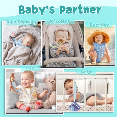 Нейтральные зажимы для сосок Babygoal, 6 шт, для мальчиков и девочек, подходят для большинства сосок и игрушек Babygoal