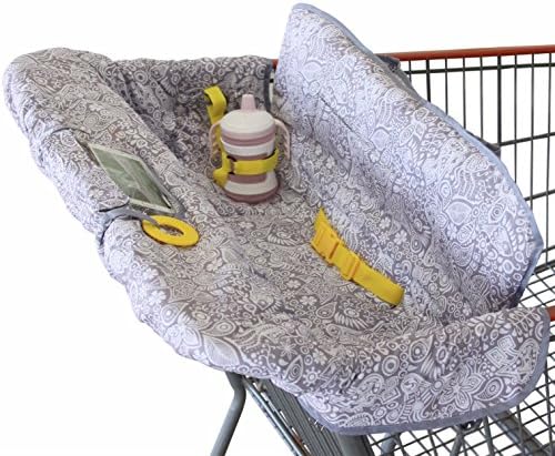 Suessie Shopping Cart Cover and High Chair Cover, Blue Dots Suessie