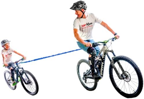 Велосипедный аксессуар TowWhee Winter/All-Season EZ Tab Bike Bungee Tow Rope для велосипедов, электровелосипедов, катания на лыжах | MTB и велосипедный эластичный буксировочный ремень - Сделано в США TowWhee