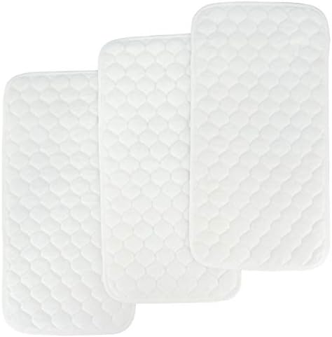 BlueSnail Quilted Thicker Waterproof Changing Pad Liners 3 Count(Gray) BlueSnail