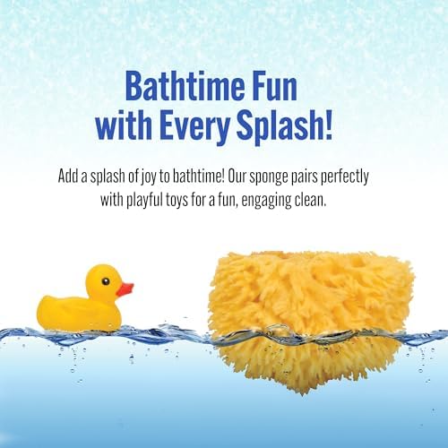 Baby Buddy Natural Grass Sea Sponge, Newborn Bath Time Essential, Textured for Exfoliation, Hypoallergenic, 1 Count Baby Buddy