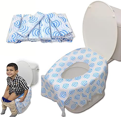 20 Extra Large Toilet Seat Covers Disposable for Kids & Adults-Toilet Covers Disposable for Travel-Toddler Toilet Seat Cover Liners for Potty Training-Individually Wrapped-Waterproof RafaLife