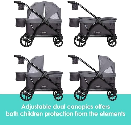 Baby Trend Navigator Plus 2-in-1 Stroller Wagon, Dash Midnight Baby Trend