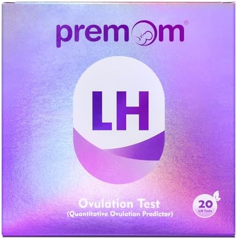 Premom Quantitative Ovulation Predictor Kit：40 Ovulation Tests + 10 Pregnancy Tests - Advanced Ovulation Test Strips Combo 40LH+10HCG Test Premom