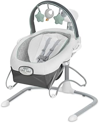 Качели для малышей Graco Soothe 'n Sway LX с портативным шезлонгом Graco