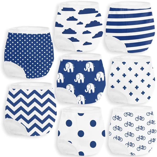 BaeBae Goods Potty Training Underwear for Boys and Girls 8 Piece, Absorbent Cotton Baby Toddler Training Pants for 5T, Unisex Underpants BaeBae Goods