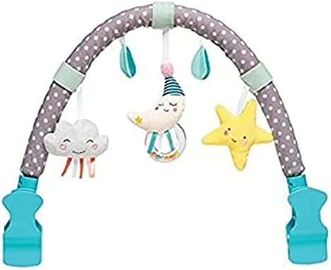 Taf Toys Baby Activity Arch, Stroller and Car Seat Toy Attachment with Rattling Beads Maze and Double-Sided Spinning Mirror, Ideal for Baby’s Fine Motor Skills Development, 0-12 Months Taf Toys