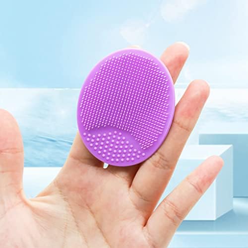 Face Scrubber, Facial Exfoliator, Face Scrub Brush, Soft Face Brush, Silicone Facial Cleansing Brush, Face Exfoliator Blackhead Acne Pore Pad Cradle Cap Face Wash Brush for Deep Cleaning Skin 4 Pack Mr Lion