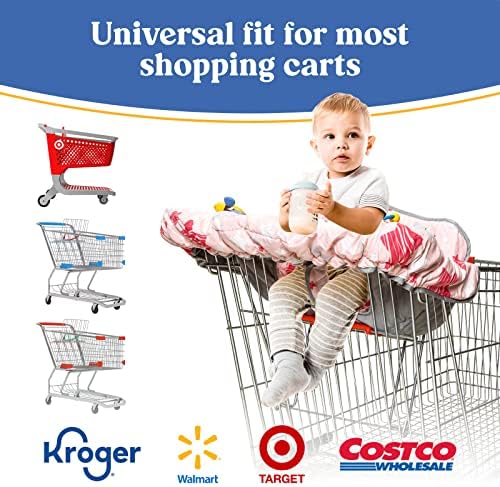 Shopping Cart Cover for Baby PILLANI, High Chair Cover for Restaurant Seat, Grocery Cart Cover for Baby Girl/Boy, Cotton Buggy Covers for Babies, Toddler Shopping Cart Cover, Cart Hammock for Infant PILLANI