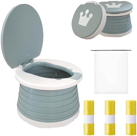 Travel Potty for Toddler, Portable and Foldable Toilet, Apply to Seat Emergency Toilet for Car, Camping, Outdoor, Indoor (grey) SunnySmile