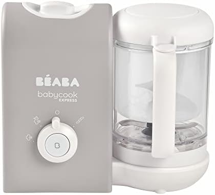 BEABA Babycook Express - the Fastest Babycook, Baby Food Maker, Baby Food Processor, Baby Food Steamer, Large Capacity, Make 34 Servings of Healthy Food for Baby in 15 Mins, Baby Essentials, Sage BÉABA