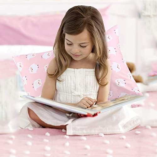 UOMNY Toddler Pillowcases for 13X18 12x16 14x19 Pillow Unicorn Toddler Pillow Case for Girls 2 Pack Kids Pillowcase for Sleepy Pillows Travel Pillowcases Pink/White UOMNY