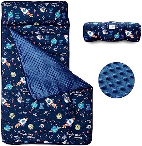 Детский спальный мешок beeweed Toddler Nap Mat с подушкой и пледом из мinki Beeweed