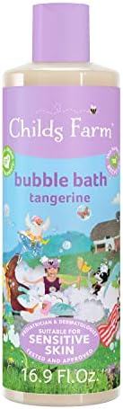 Childs Farm, Kids Bubble Bath for Dry, Sensitive Skin, Organic Raspberry, Gently Cleanses & Soothes, Vegan, Cruelty-Free, 16.9 fl oz Childs Farm