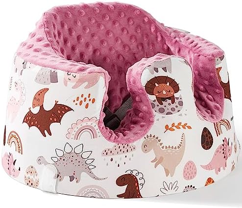 Seat Cover Compatible with Bumbo Seat,Breathable Baby Bumbo Seat Cover,Soft Bumbo Floor Seat Cover for Baby Girl Boy,Only Compatible with Bumbo Seat (Flower) Mamatepe