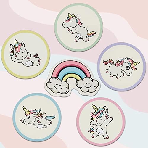 Potty Training Chart for Toddler Girls with 35 Reusable Magnetic Stickers - Unicorn Design Sticker Chart for Kids Potty Training Reward, 3 Instruction Steps & Crown (Unicorn Theme) Babebay