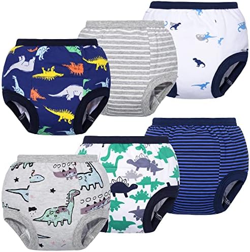 BIG ELEPHANT Toddler Training Pants, Soft Cotton Absorbent Training Underwear for Baby Boys & Girls BIG ELEPHANT