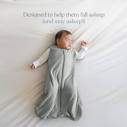 HALO Sleepsack Supersoft Wearable Blanket, Bamboo Viscose, Sleeping Bag for Babies, 1.5 TOG, 6 – 12 Months, Medium, Calm Sage Halo