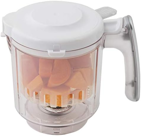 Replacement Stirring Cup & Blade with Steaming Basket for EVLA'S Baby Food Maker - Gray EVLA'S