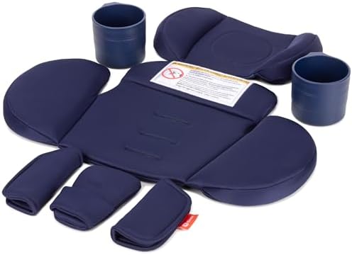 Diono Radian 3R Comfort Travel Kit, Infant Car Seat Accessory, Compatible with Radian 3R, 7-Piece Kit (2 Harness Pads, 1 Buckle Pad, Head Cushion, Seat Cushion, 2 Cupholders), Blue Razz Ice Diono