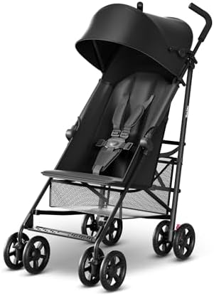 MAMA & BABY Trek Lite Umbrella Stroller - Compact Fold, Multi-Position Recline, Travel Stroller with Carry Strap, Large Storage and Cup Holder MAMA & BABY