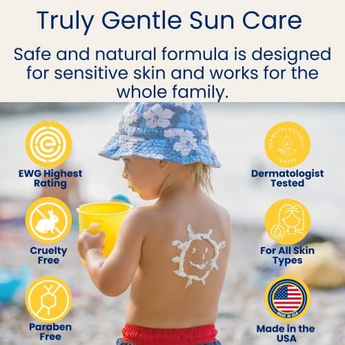 TruKid Daily SPF30 Face Sunscreen Citrus 3.4oz Baby Sunscreen, Natural Ingredients Kids Sunscreen, Reef-Friendly Travel Size Sun Screen, Beach Defense Sunscreen for Kids, Toddlers, Babies & Adults TruKid