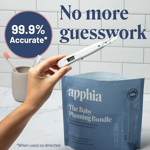 Baby Planning Bundle - 15 Digital Ovulation Tests and 3 Pregnancy Tests, 6 Days Sooner for Early Pregnancy Detection- Made in USA APPHIA