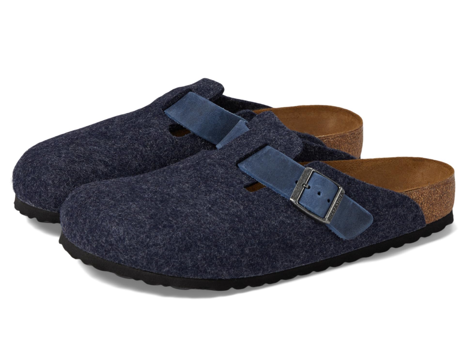 Мужские Сабо и мюли Birkenstock Boston - Мех/Кожа Birkenstock