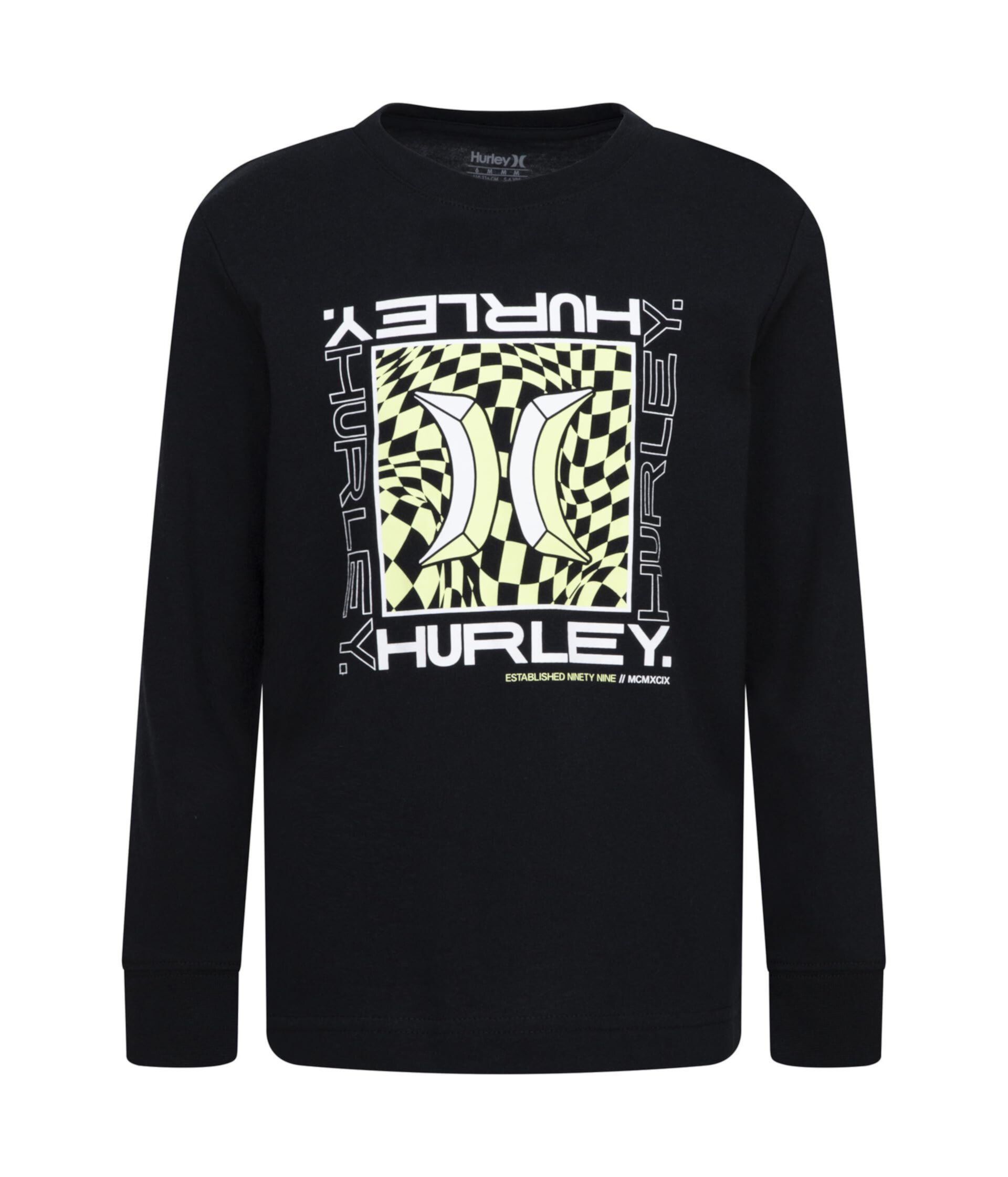 Check Box Long Sleeve Tee (Little Kid) Hurley