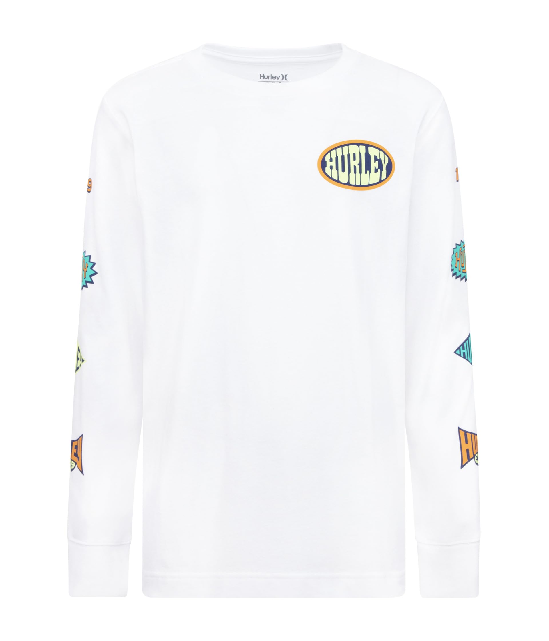 Badge Long Sleeve Tee (Big Kid) Hurley