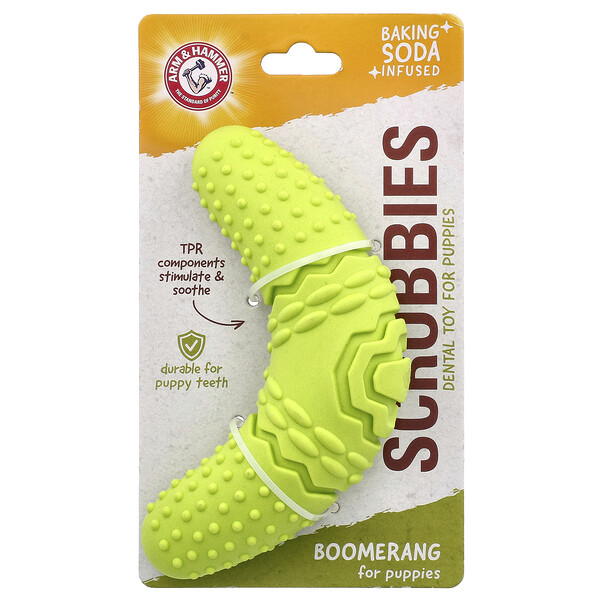 Игрушка для щенков Scrubbies с массажными шишечками для чистки зубов Arm & Hammer