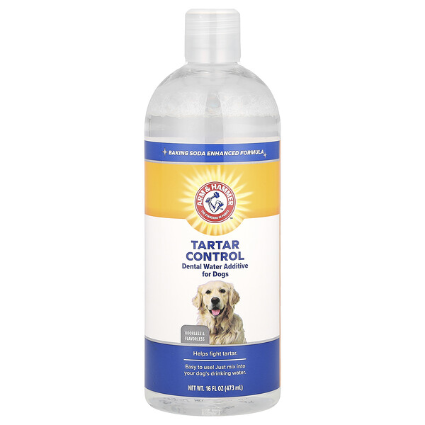 Tartar Control For Dogs, Flavorless, 16 fl oz (Жидкие унции) (473 ml) Arm & Hammer