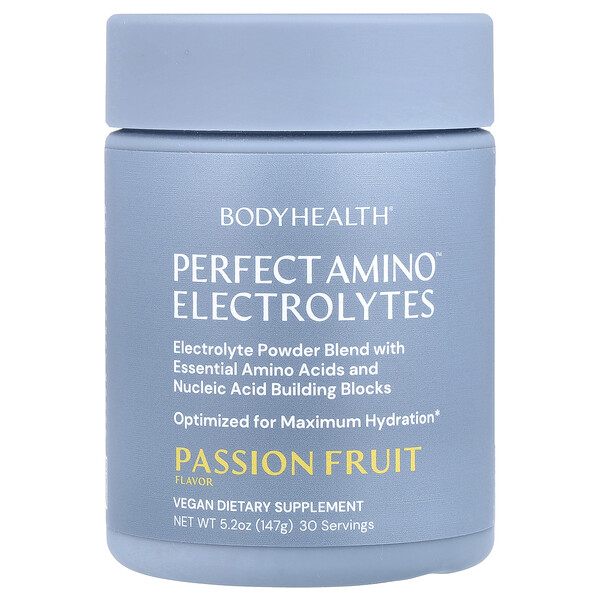 Perfect Amino™ Electrolytes, Passion Fruit , 5.2 oz (Унции) (147 g) BodyHealth