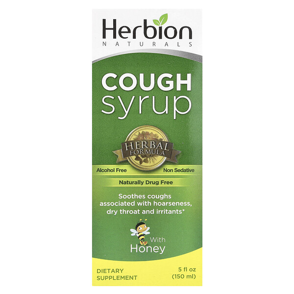 Cough Syrup With Honey, Alcohol Free, 5 fl oz (Жидкие унции) (150 ml) Herbion