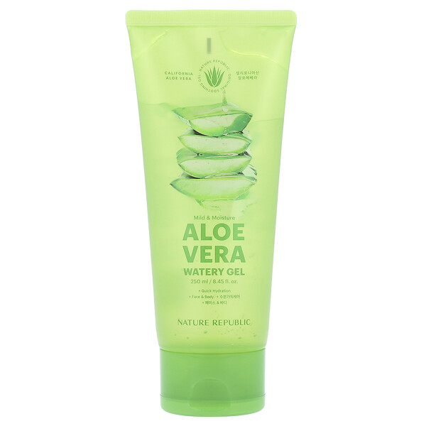 Mild & Moisture Aloe Vera Watery Gel, 8.45 fl oz (250 ml) Nature Republic