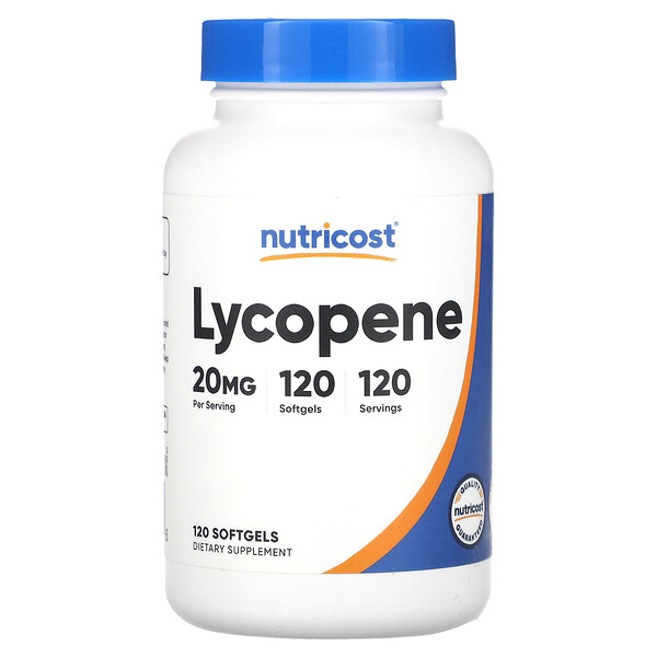 Lycopene, 20 mg, 120 Softgels (Мягкие капсулы) Nutricost