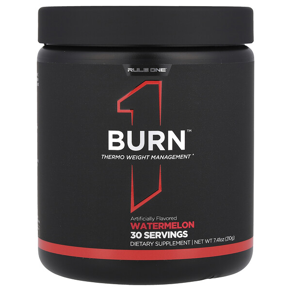 Burn™, Thermo Weight Management, Watermelon, 7.41 oz (Унции) (210 g) Rule One Proteins