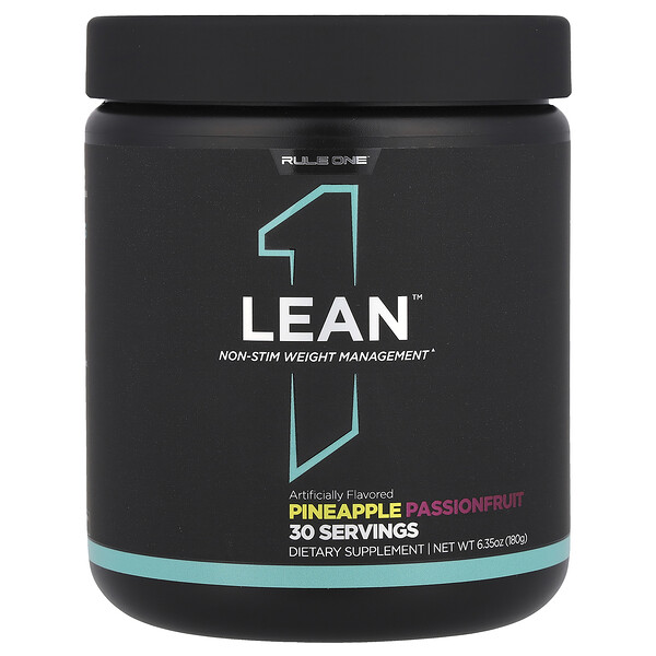 Lean™, Non-Stim Weight Management, Pineapple Passionfruit, 6.35 oz (Унции) (180 g) Rule One Proteins