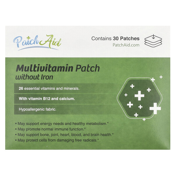 Multivitamin Patch without Iron , 30 Patches PatchAid