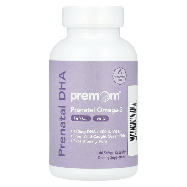 Prenatal DHA, 60 Softgel Capsules (Капсулы) Premom