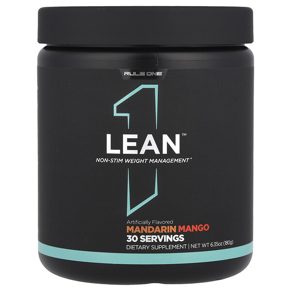 Lean™, Non-Stim Weight Management, Mandarin Mango, 6.35 oz (Унции) (180 g) Rule One Proteins