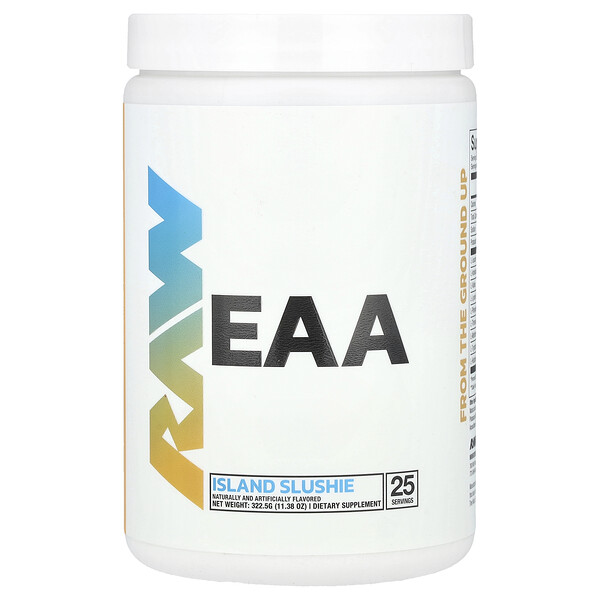 EAA, Island Slushie, 11.38 oz (Унции) (322.5 g) Raw Nutrition