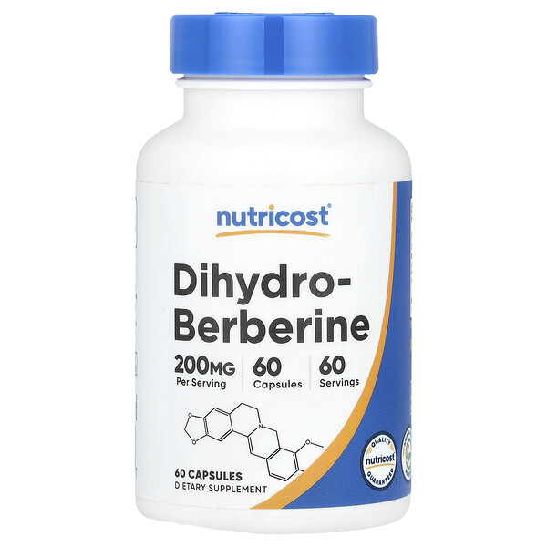 Dihydroberberine, 200 mg, 60 Capsules (Капсулы) Nutricost